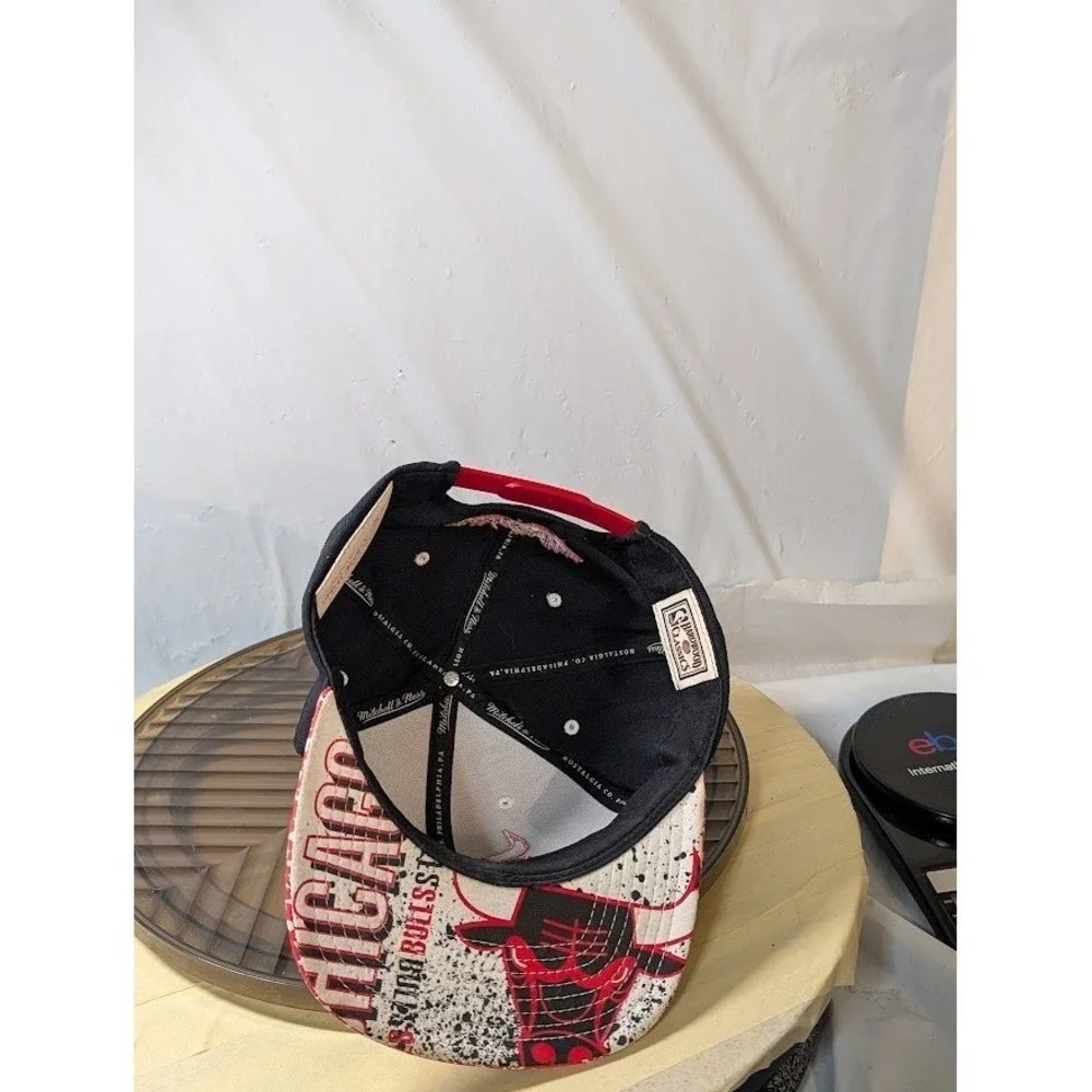 Chicago Bulls Snapback‎ Hat Black Red Elephant Print Brim NBA Basketball Cap